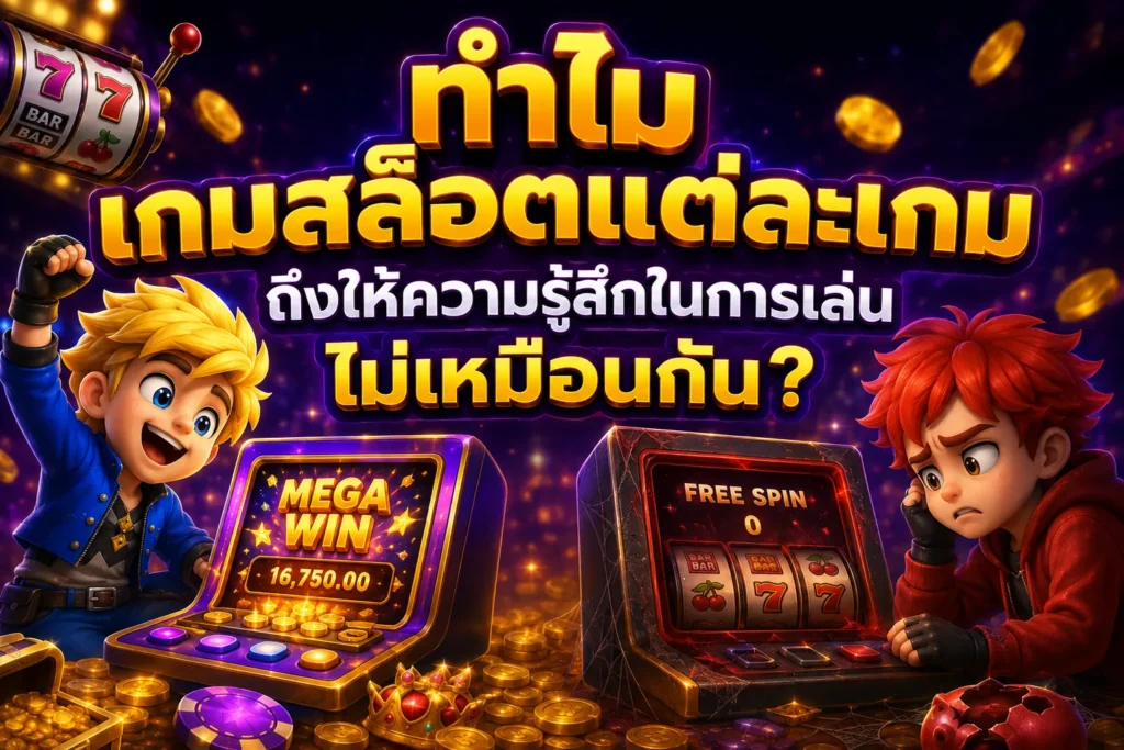 ทำไมเกมสล็อตแต่ละเกมถึงให้ความรู้สึกในการเล่นไม่เหมือนกัน